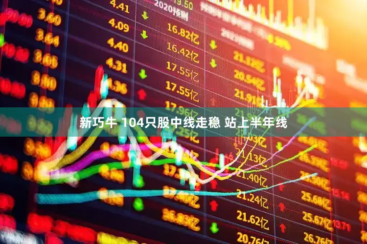 新巧牛 104只股中线走稳 站上半年线
