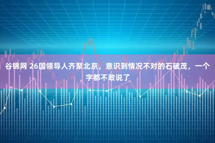 谷锦网 26国领导人齐聚北京，意识到情况不对的石破茂，一个字都不敢说了